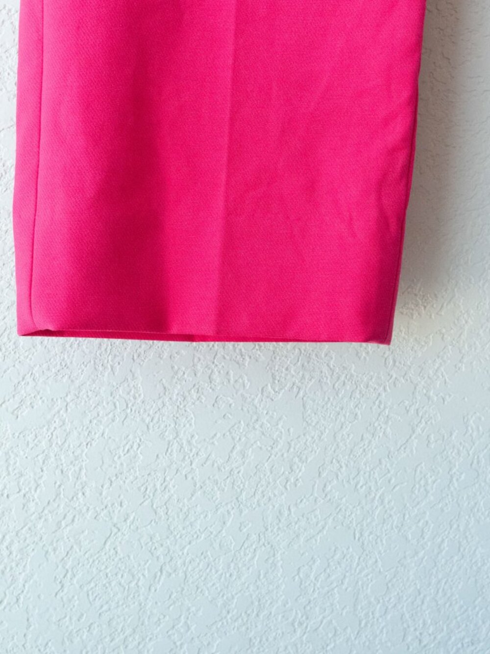 WHBM Jolie Pants Womens 4L NWT Hot Pink Azalea Straight Leg Silver Button Stretc - Picture 8 of 15